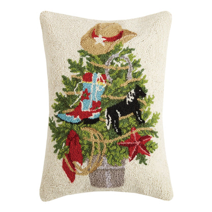 Western Christmas Tree Hook Pillow