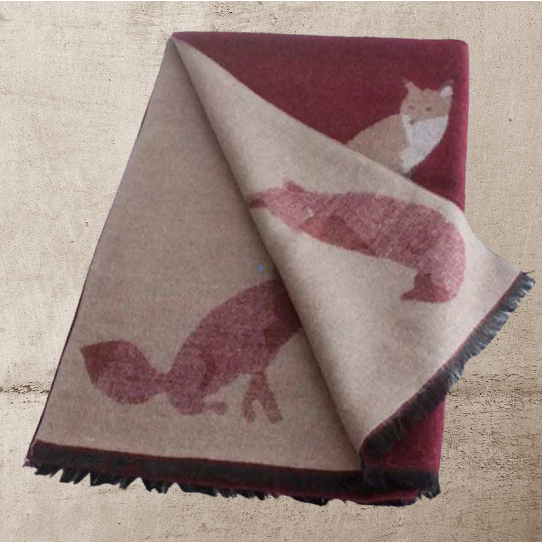 Tallyho Mr Fox Soft Winter Scarf Shawl