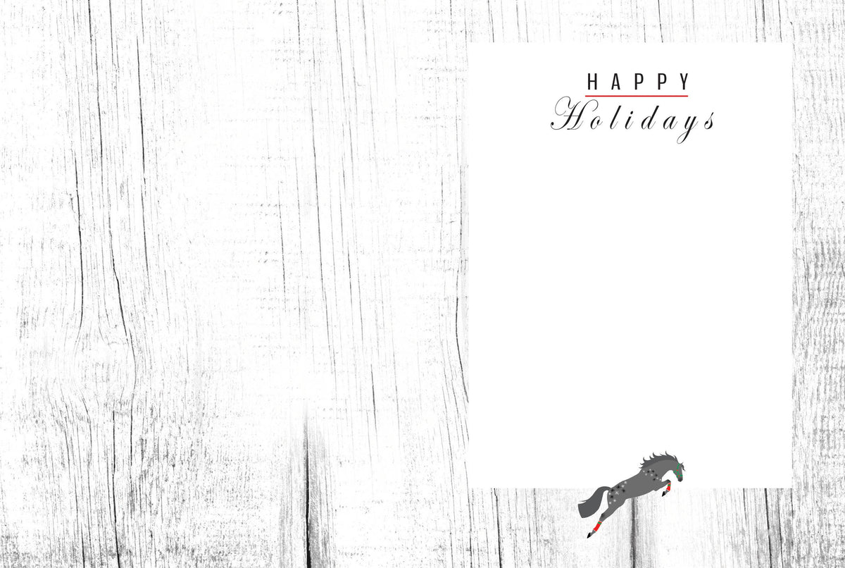 Horse Boxed Christmas Cards | Wreath Jumper | 8 Holiday