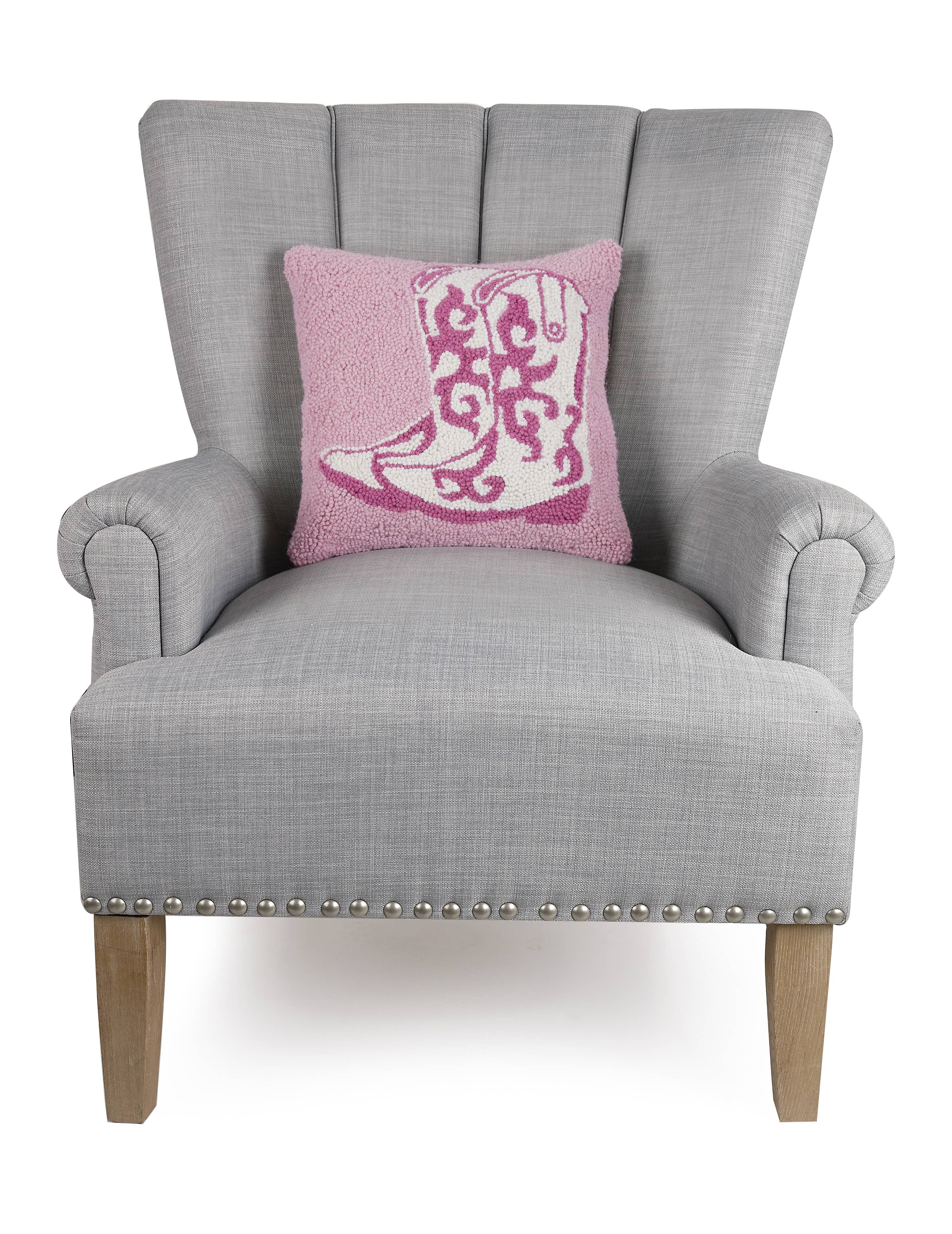Pink Cowboy Boots Hook Pillow - Thumbnail 2