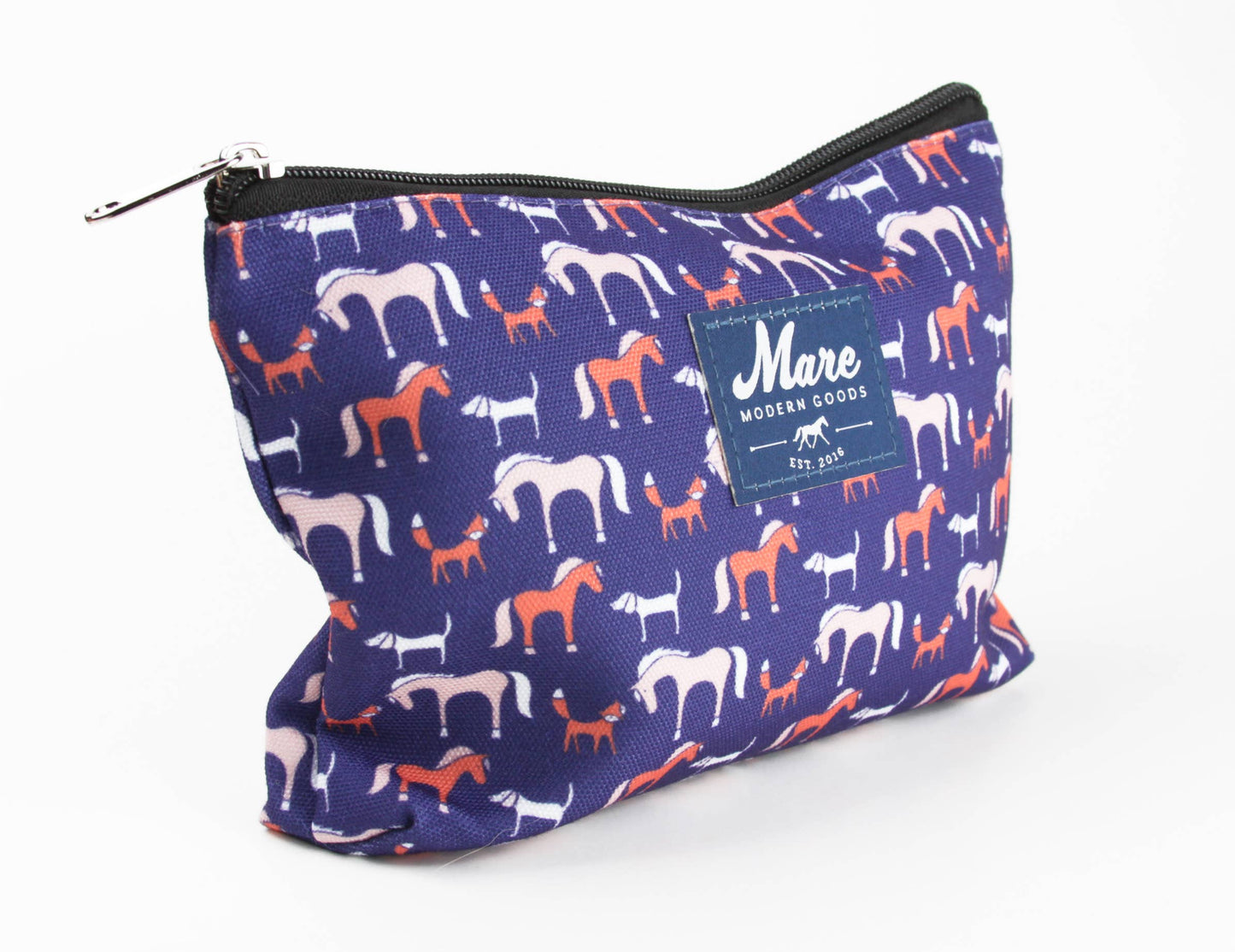 Foxy Print Zipper Pouch
