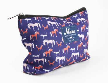 Foxy Print Zipper Pouch