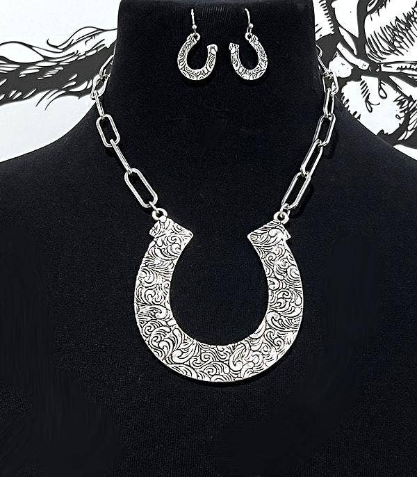 Horseshoe Pendant Necklace