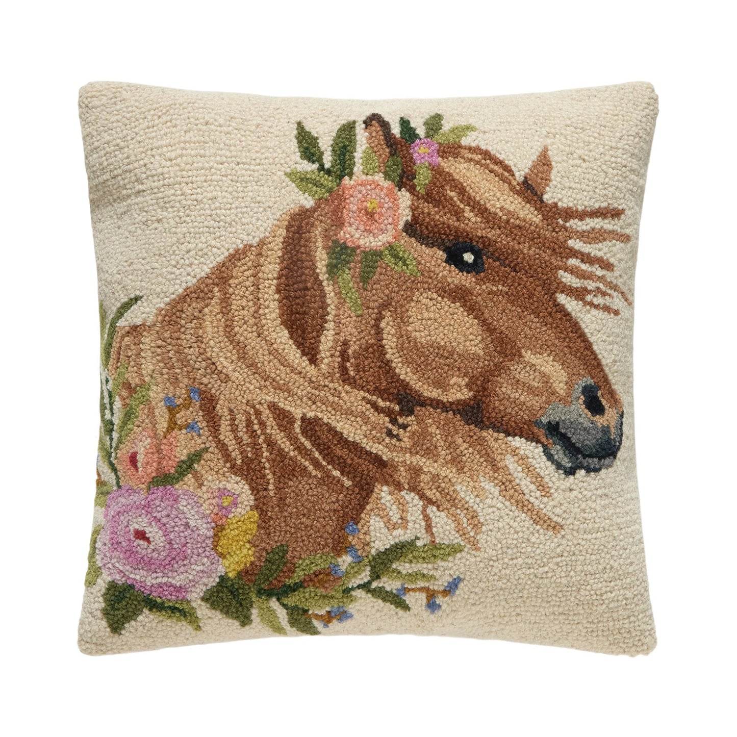 Windswept Horse Hook Pillow - Susan Winget