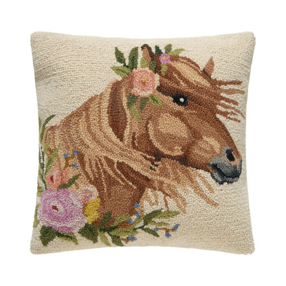 Windswept Horse Hook Pillow - Susan Winget