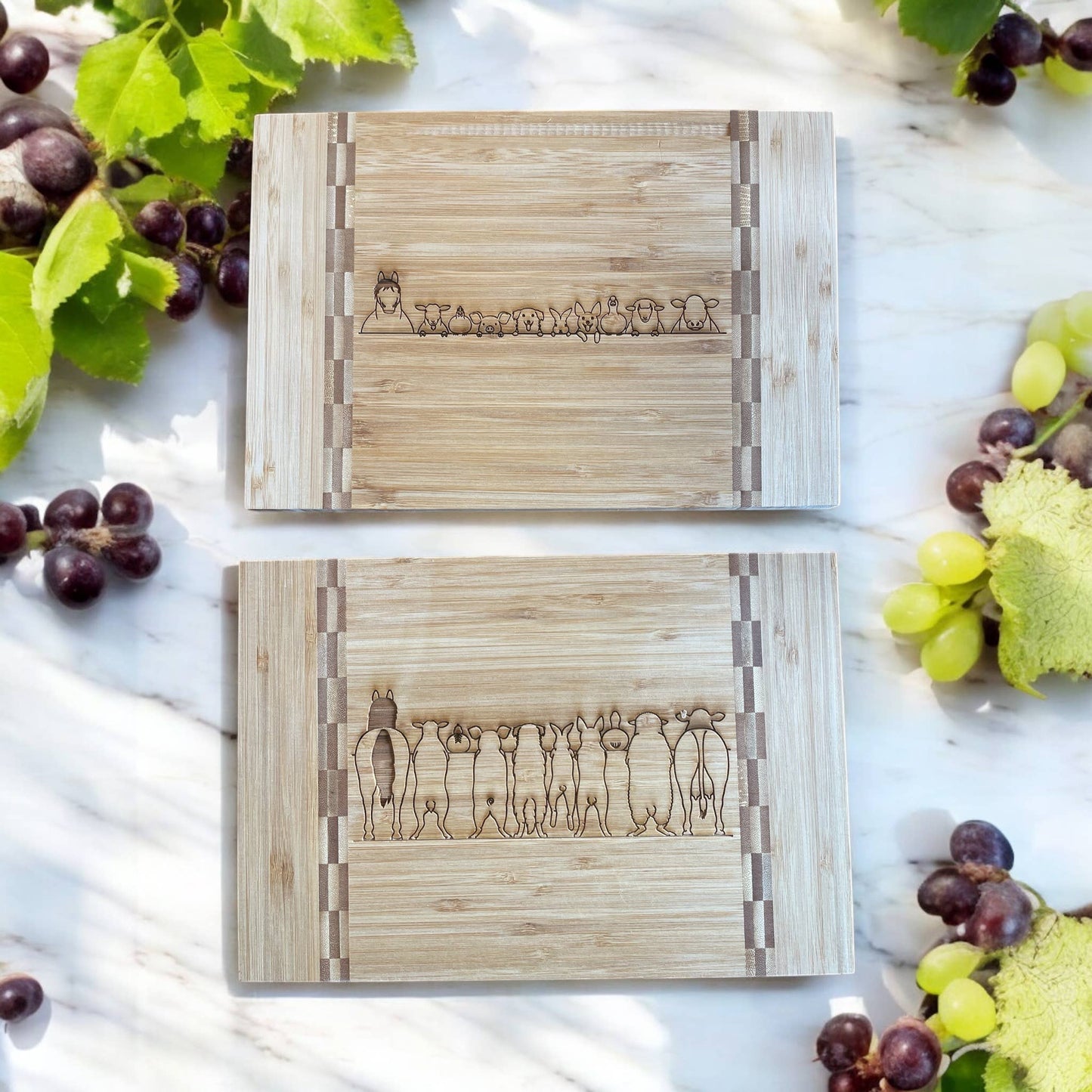 Farm Animal Adorable Double Sided Cutting Board!