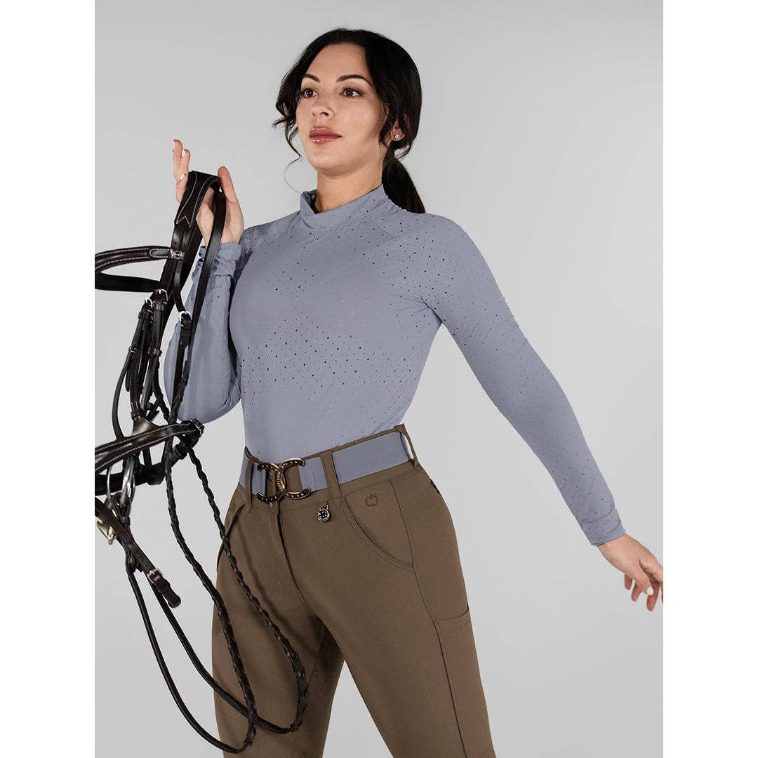 Dapplebay Aircut Mock Neck LS Top