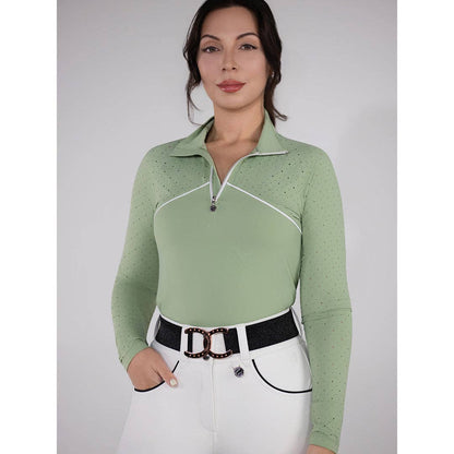 Dapplebay Lady 1/4 Zip Aircut LS Riding Top