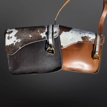 Equestrian English Saddle Crossbody Handbag Purse: Oakbark