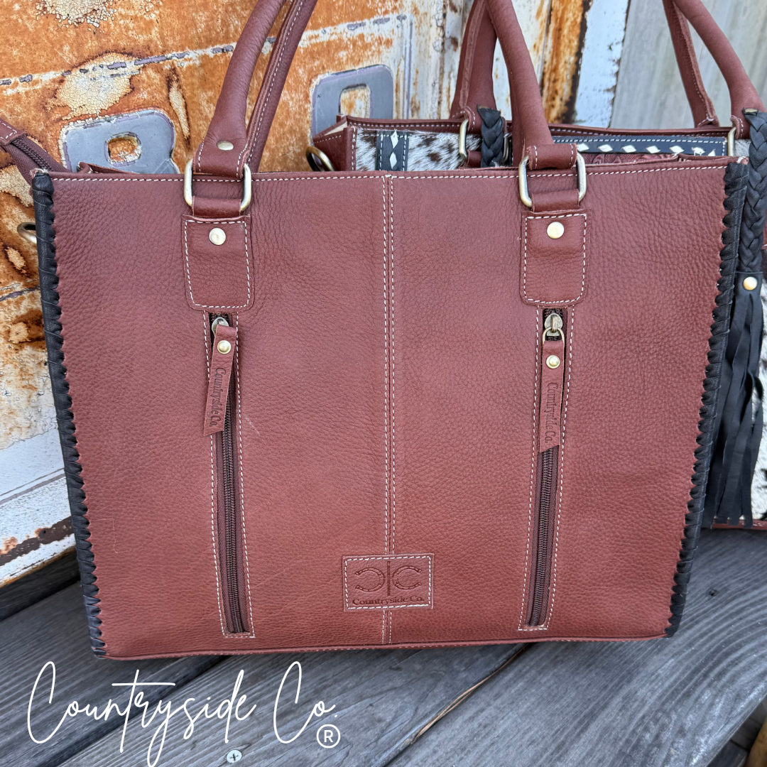 Harper Ranch Cowhide Purse