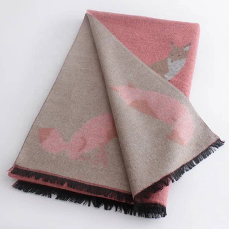 Tallyho Mr Fox Soft Winter Scarf Shawl