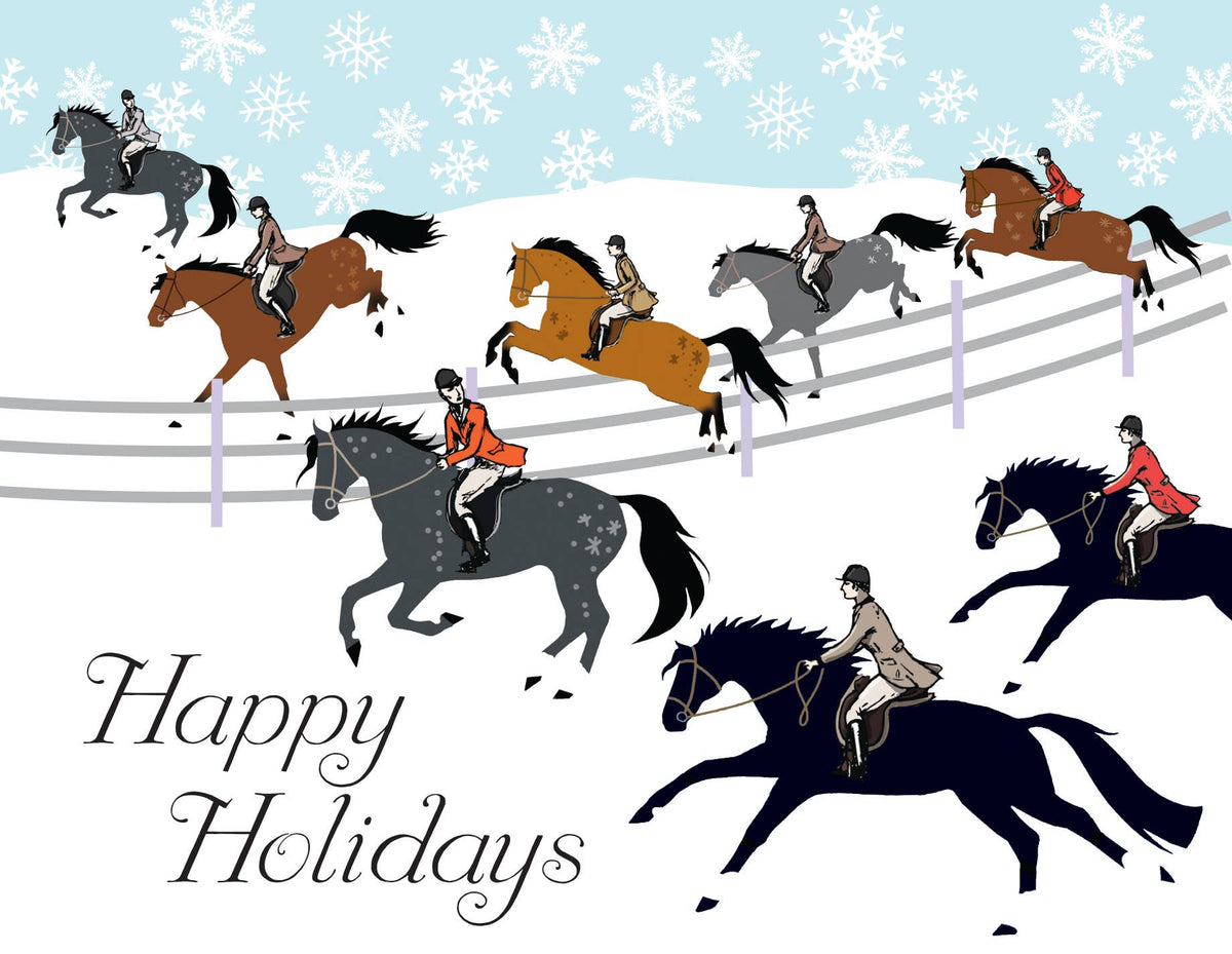 Horse Boxed Christmas Cards | Fox Hunt | 8 Holiday