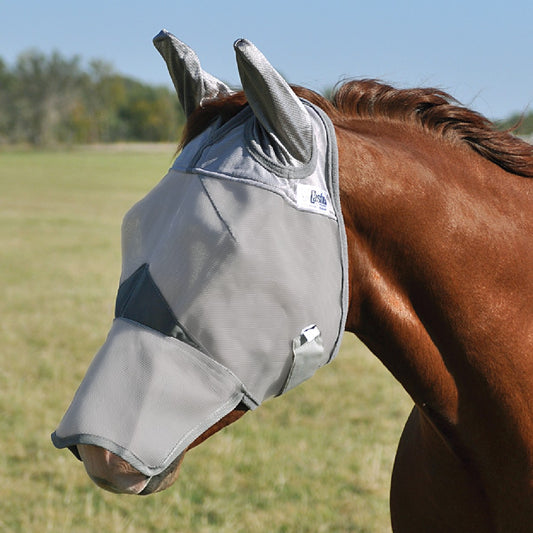 Crusader Fly Mask, Long Nose and Standard Ears