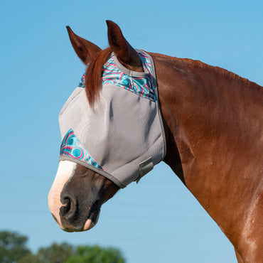 Crusader Patterned Fly Mask, Standard