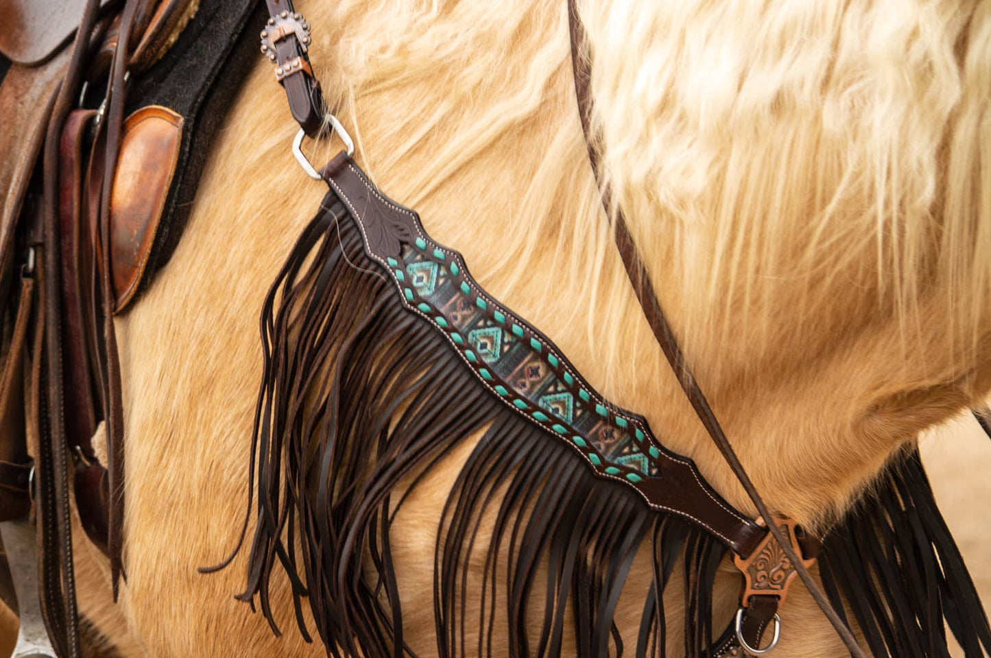 Maverick Fringe Headstall and Breast Collar Set