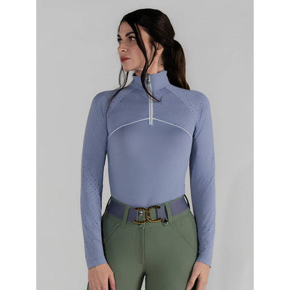 Dapplebay Lady 1/4 Zip Aircut LS Riding Top