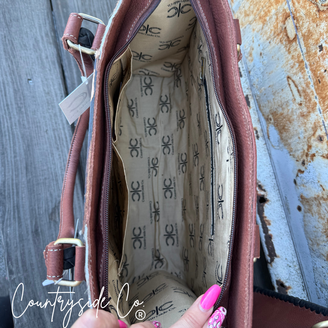 Harper Ranch Cowhide Purse