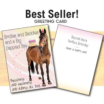 Horse Greeting Birthday Card