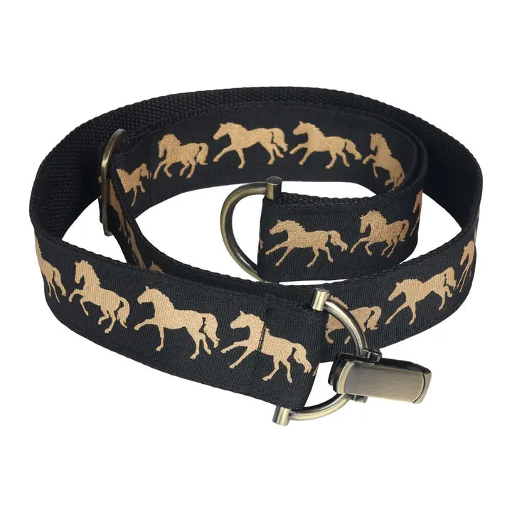 Lila Galloping Horses Belt
