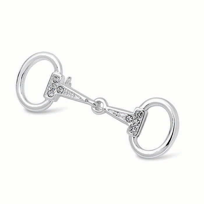 Small Silver Plated Snaffle Bit Stock Pin
