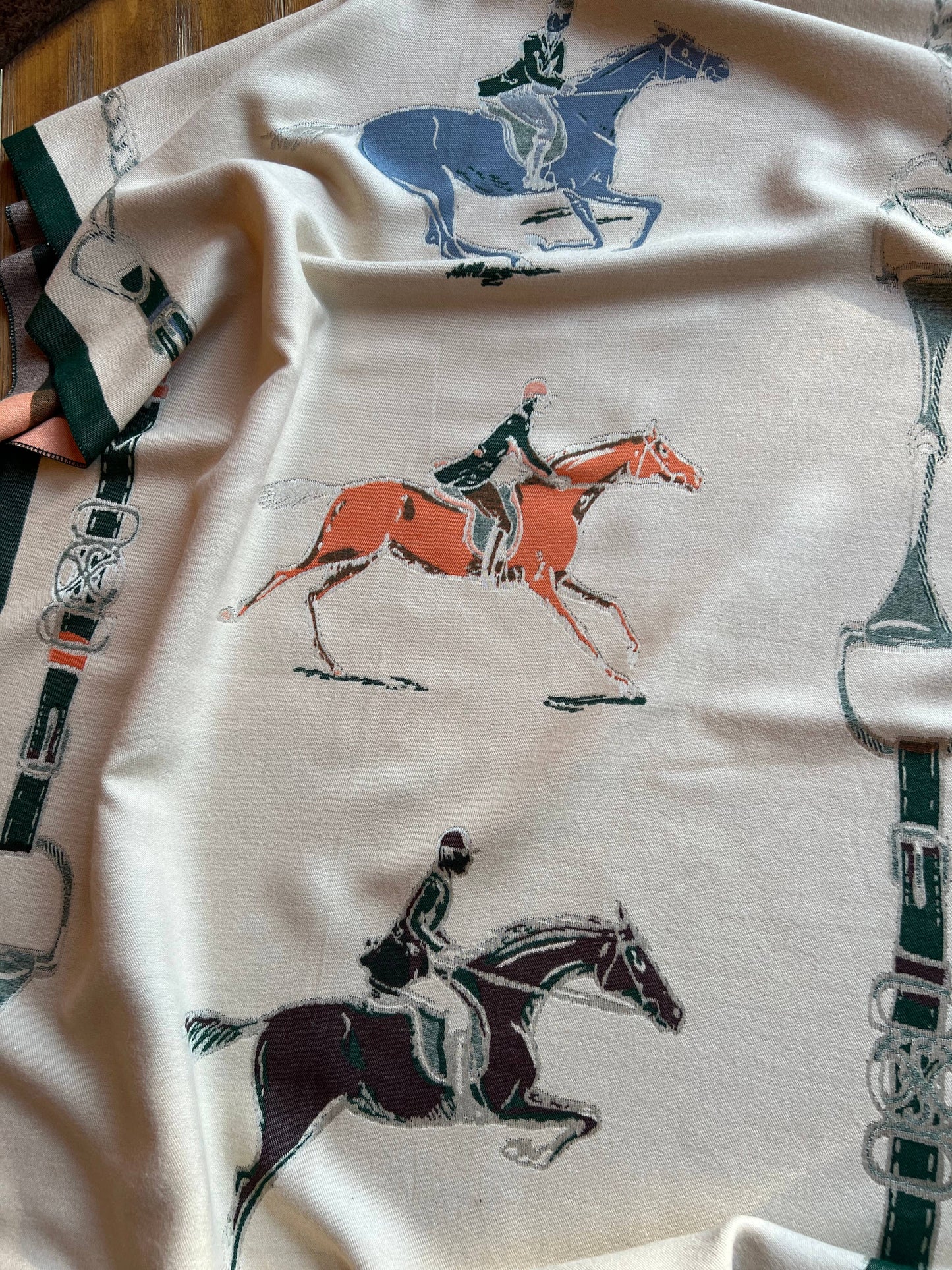 Fox Hunter Jumper English Side Saddle Equestrian Horse Scarf