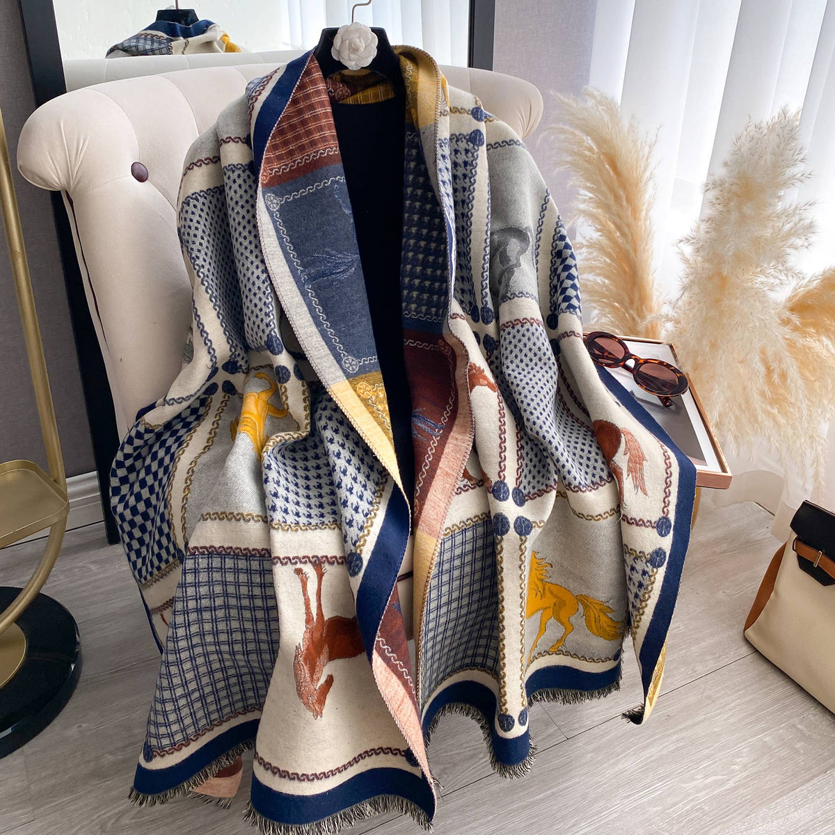 Blue Equine Rearing Reversible Wrap
