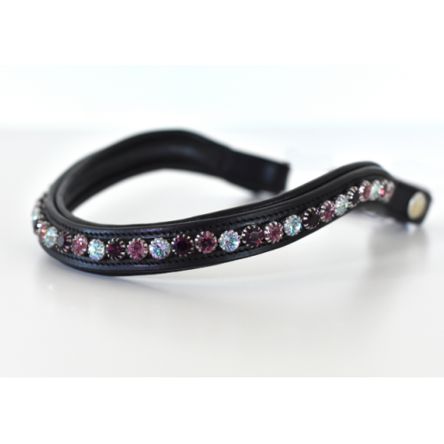 Browband with quick snap and Preciosa crystals