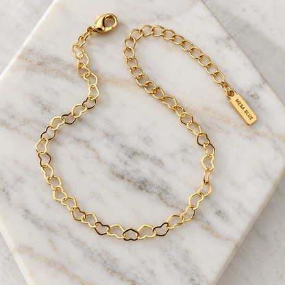 Heart Chain Bracelet