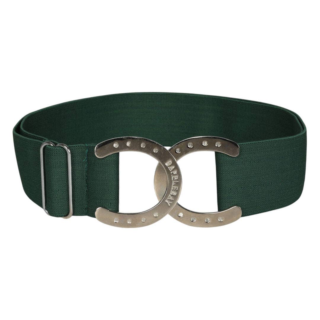 Dapplebay Horse Shoe Elastic Belt - Evergreen