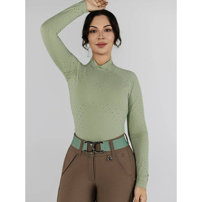 Dapplebay Aircut Mock Neck LS Top