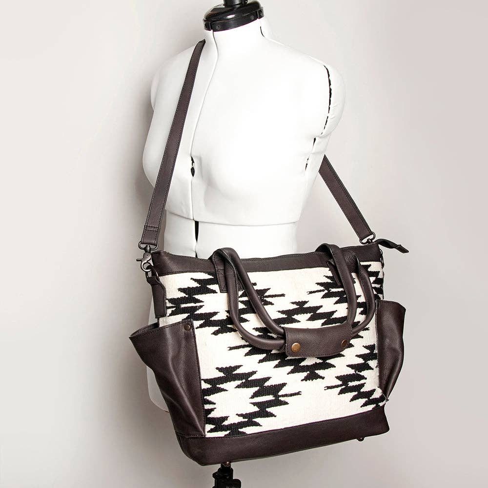 Ladies Hand Woven Western Saddle Blanket Tote