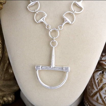 Bit by Bit – Horse Bit Pendant Chain Necklace