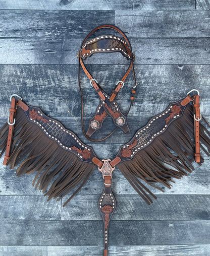 Josie Wales Fringe Headstall and Breast Collar Set