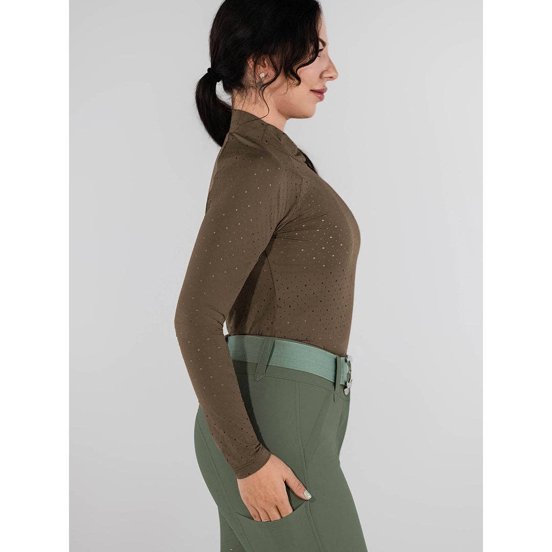 Dapplebay Aircut Mock Neck LS Top