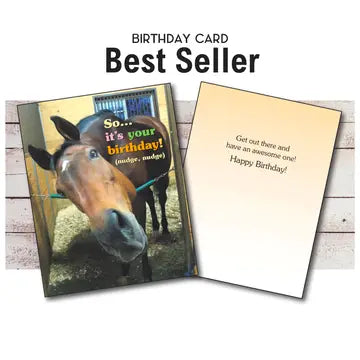 Horse Greeting Birthday Card