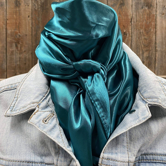 35X35" Solid Teal Wild Rag/ Scarf WRS5