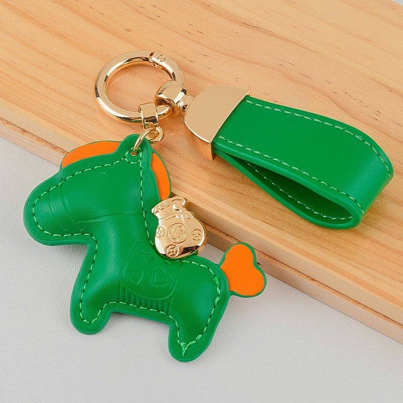 Cute Leather Pony Keychain Pendant