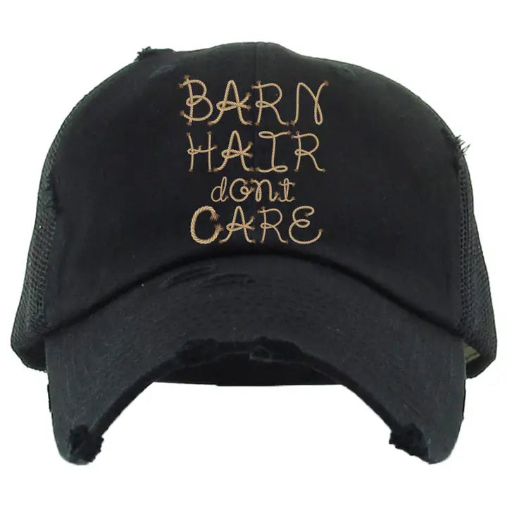 Barn Hair Don't Care Women's Western Horse Mesh Baseball Cap