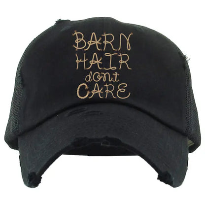 Barn Hair Don't Care Women's Western Horse Mesh Baseball Cap