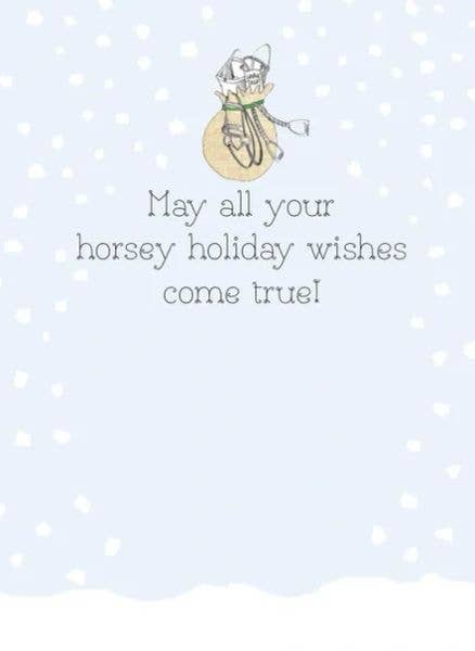 Horse Boxed Christmas Cards | Tack Filled Bag | 8 Holiday