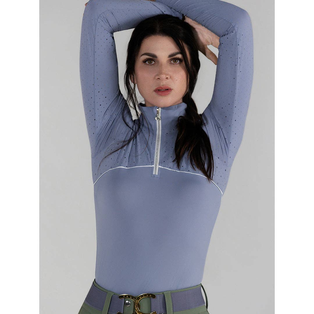Dapplebay Lady 1/4 Zip Aircut LS Riding Top
