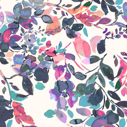 Amethyst Watercolor Floral Long Sleeve Sun Shirt