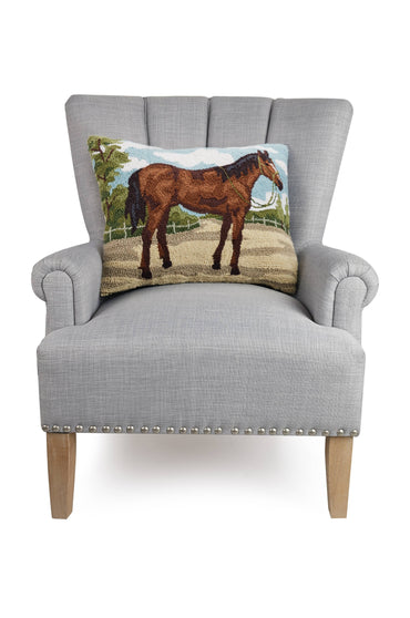 Brown Horse Hook Pillow
