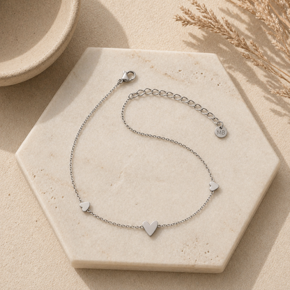 Triple Heart Bracelet