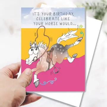 Horse Greeting Birthday Card