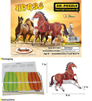 Illuminated 3D Puzzles - Horse