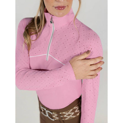 Dapplebay Lady 1/4 Zip Aircut LS Riding Top