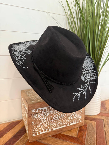 Floral Print Cowboy Hat