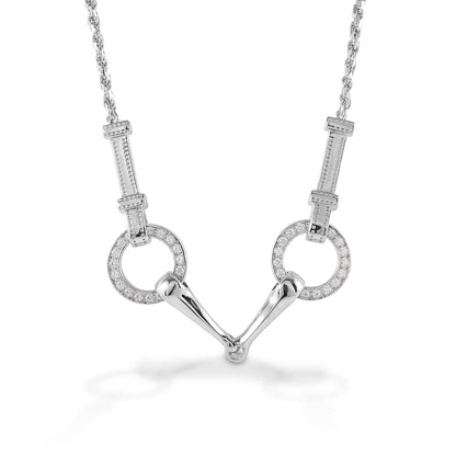 Kelly Herd Snaffle Bit Necklace - Sterling Silver