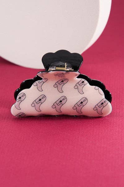 Western Hat / Boot Style Hair Claw Clips